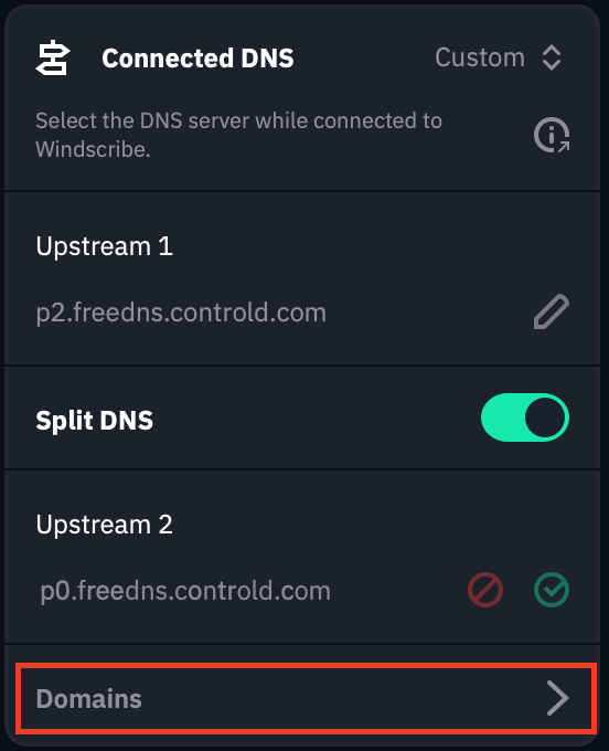 Domain Tab & Location
