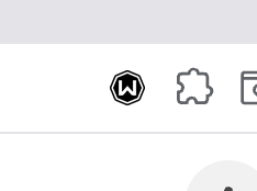 Windscribe icon in toolbar
