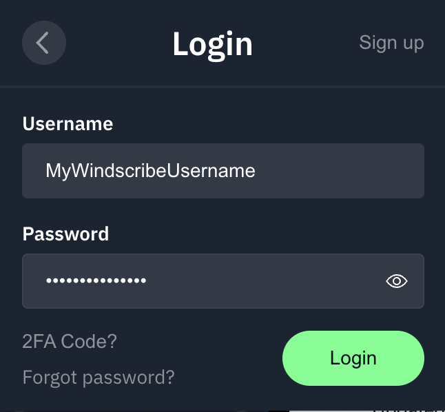 Login Example