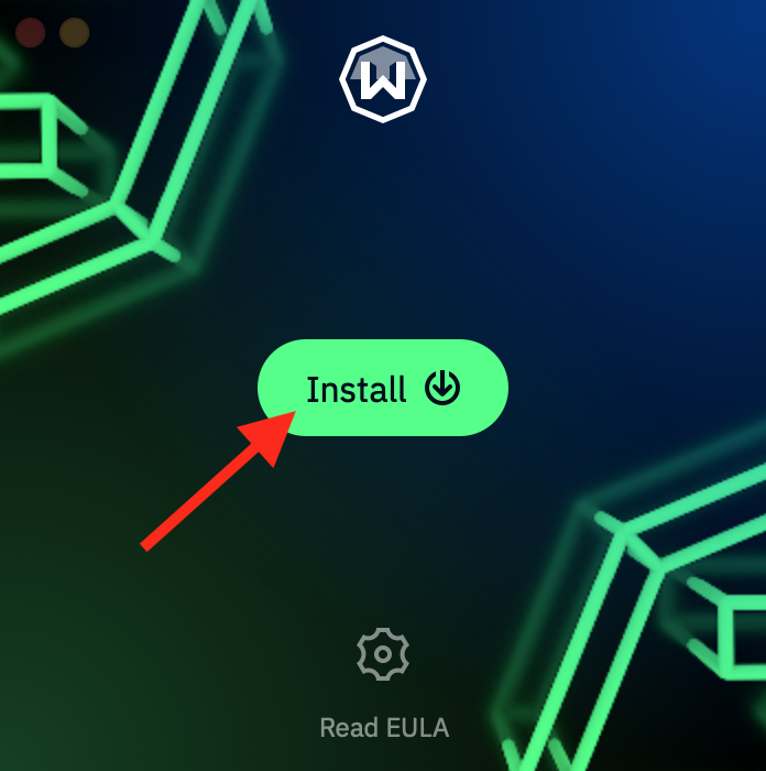 Installer button