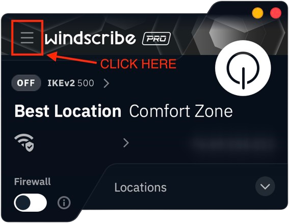 Preferences tab location