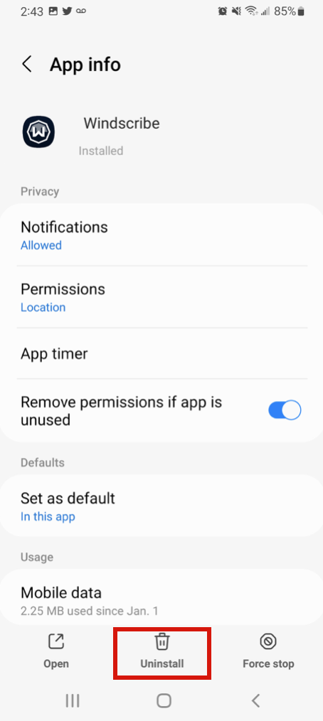 How To Reinstall The Android App | Windscribe