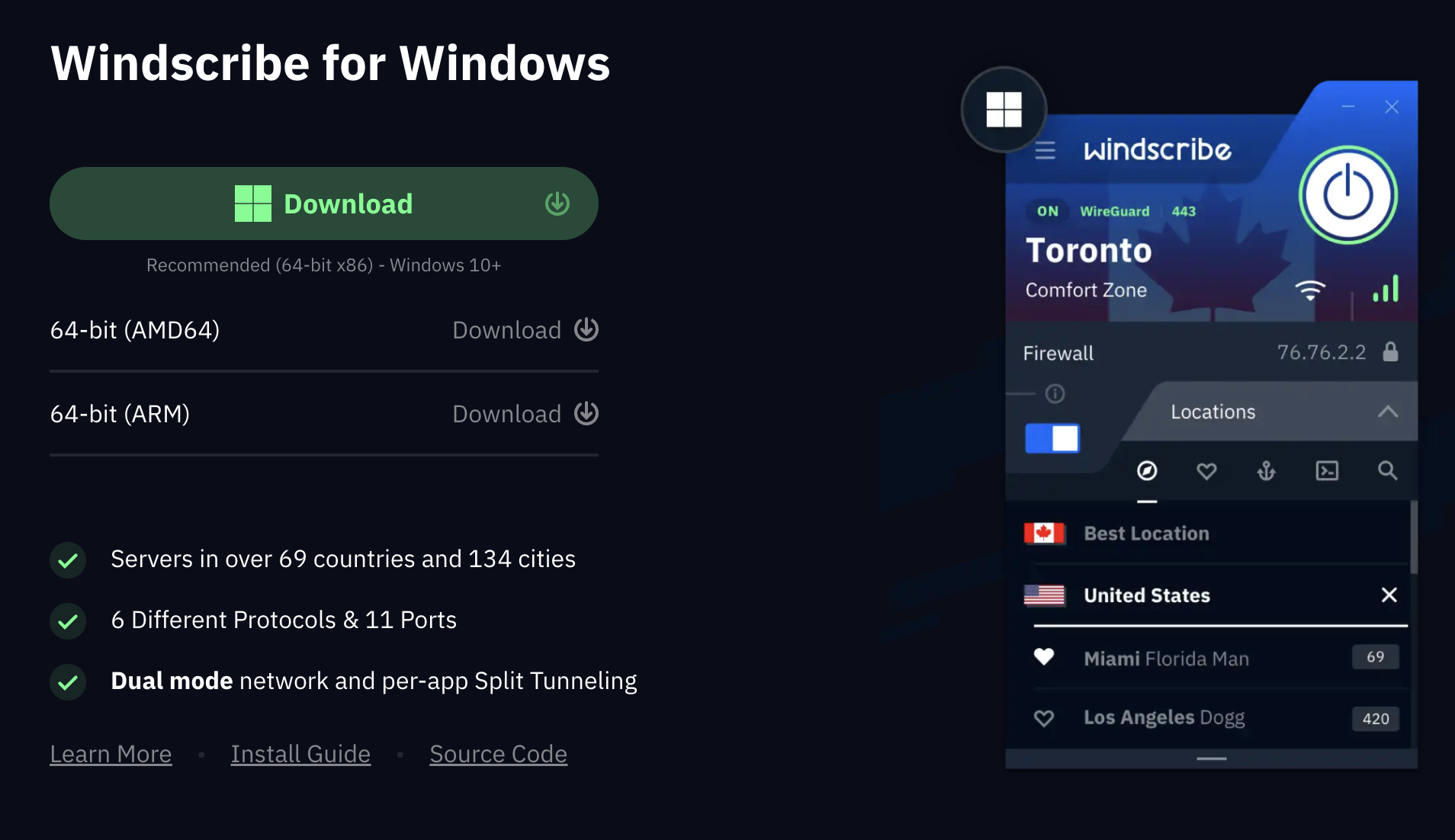 Windows Download Section