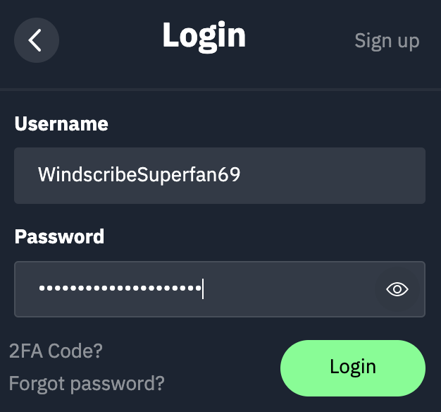 Detailed Login