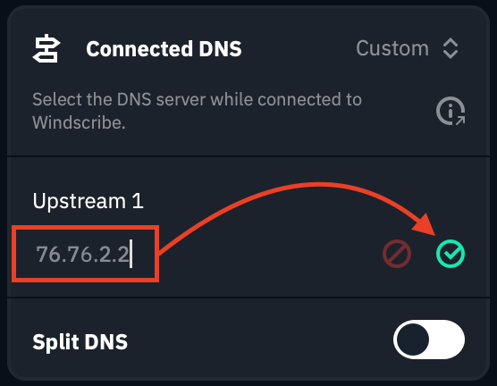 Legacy DNS example
