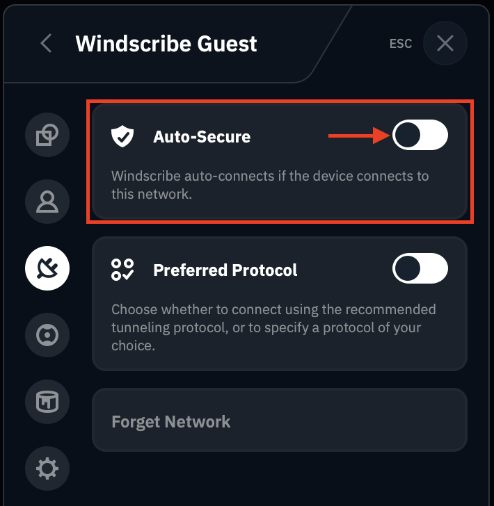 Auto Secure Toggle