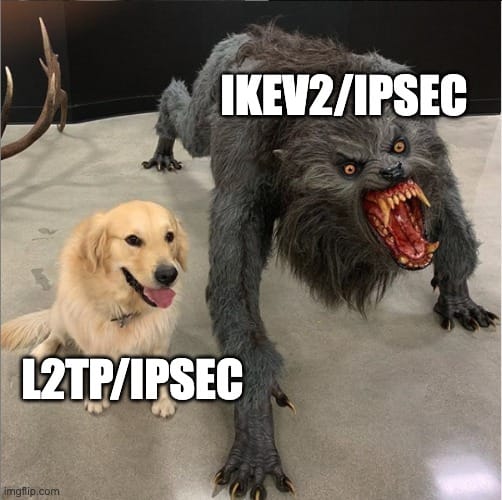 IKEv2/IPsec vs L2TP/IPsec