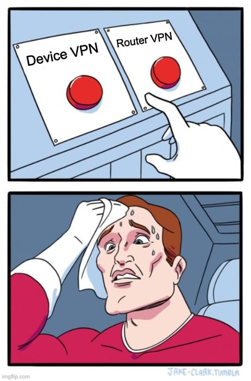 device vpn vs router vpn