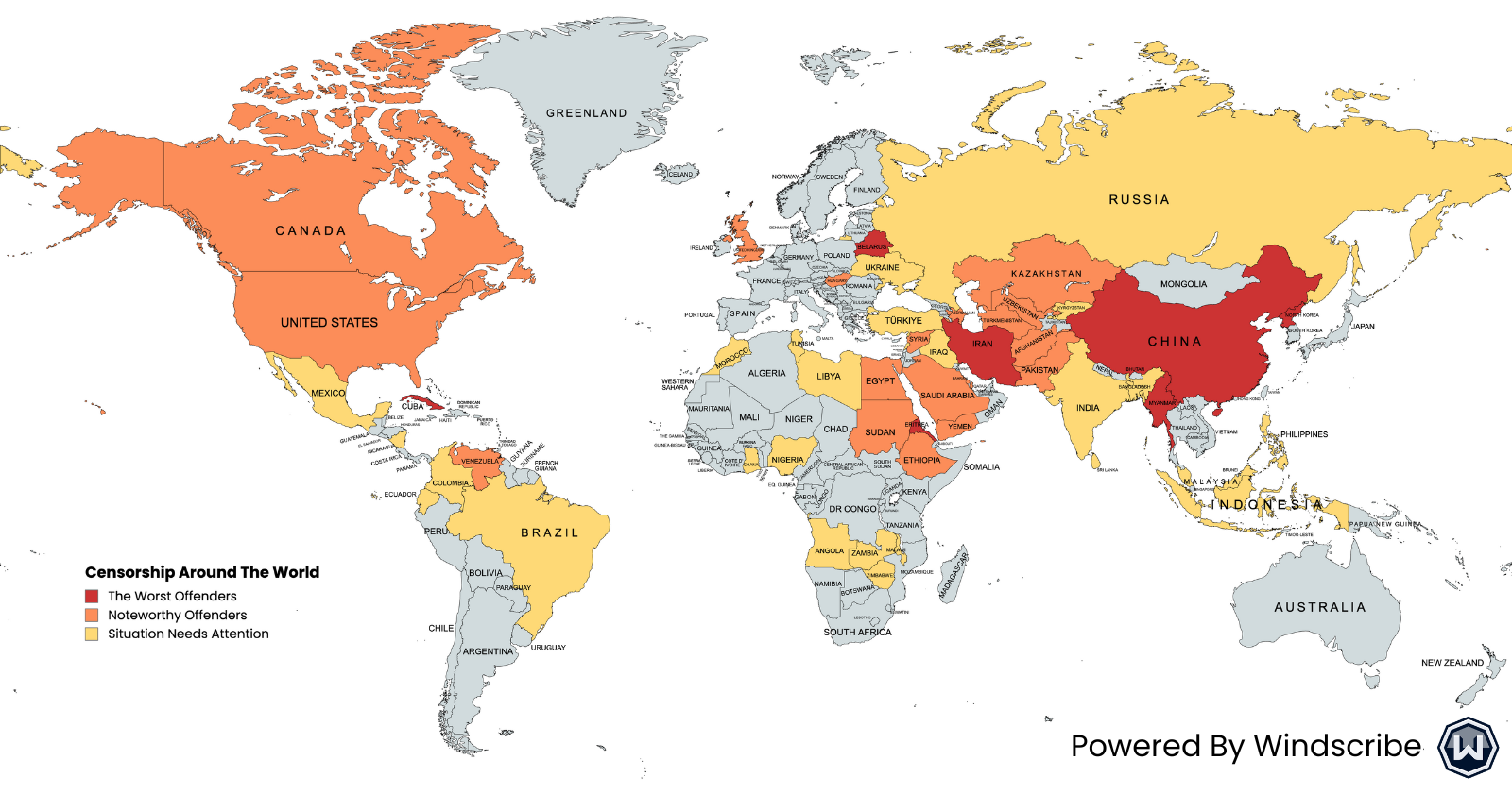Mapping Out Censorship