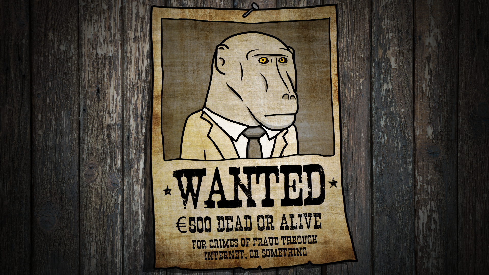 Illustration of Wanted Poster, feature Yegor Sak avatar, with headline "Wanted: Dead or Alive" for crimes of fraud through in