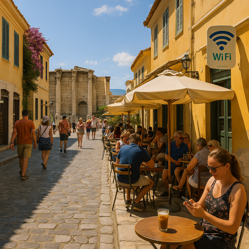 Greife aus dem Ausland auf griechische Bankdienste zu