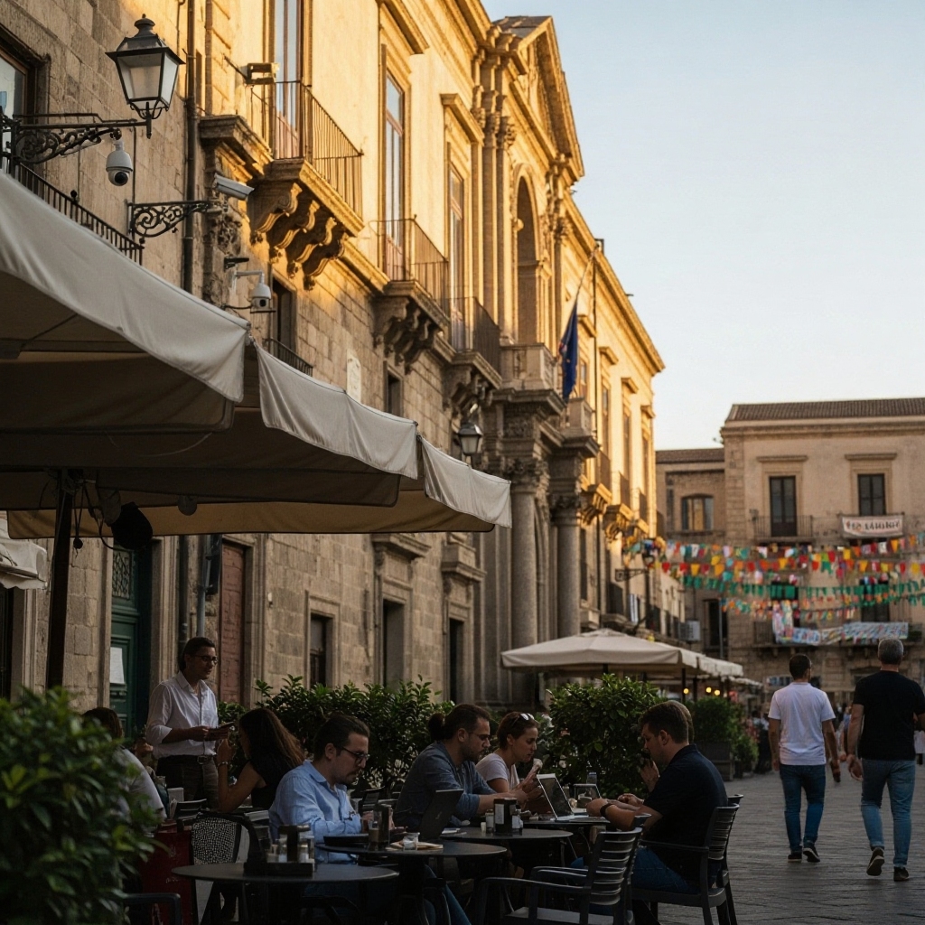 Bleib aus dem Ausland mit Palermo verbunden